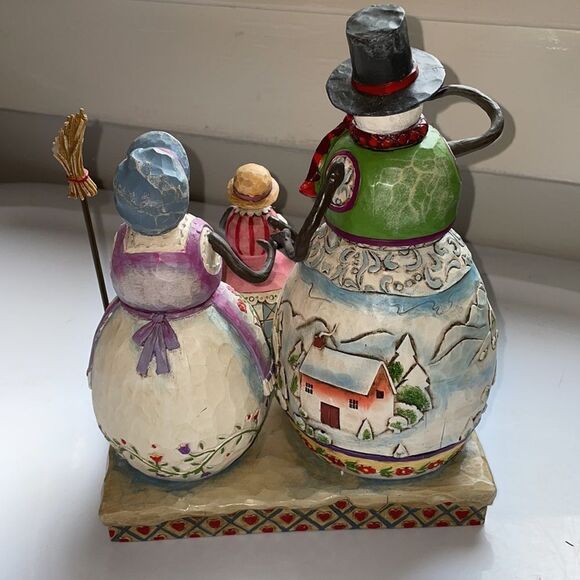 Jim Shore 2006 Warm Hearts on A Frosty Day Snowman Family figurines - Picture 5 of 8